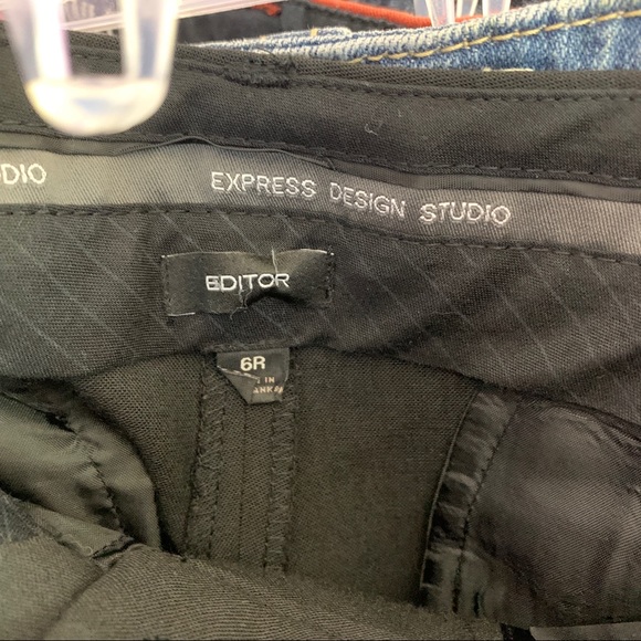 Express- Editor Black Trousers size 6 Regular - Picture 10 of 11
